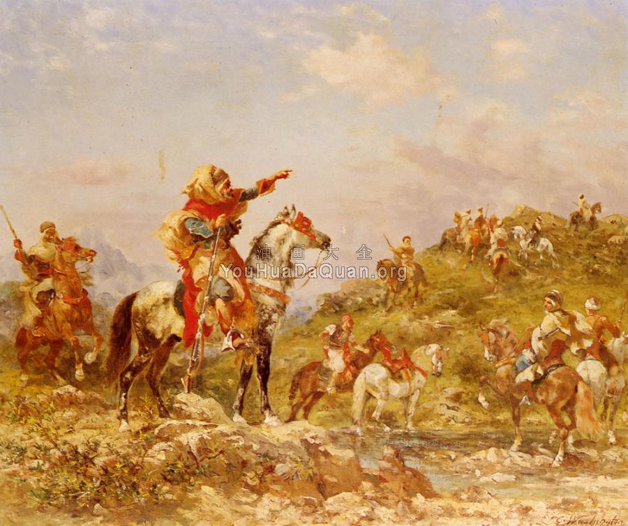 Arab Warriors on Horseback - 乔治·华盛顿
